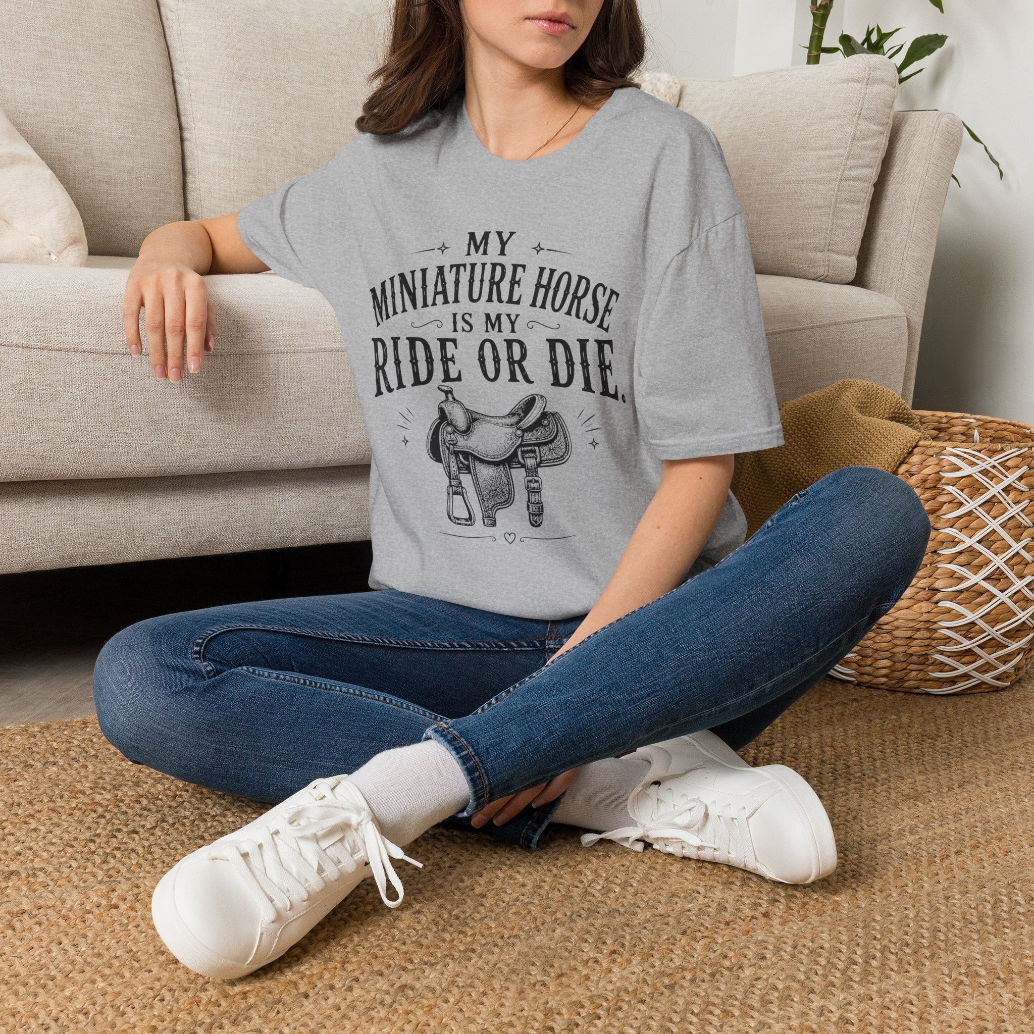 Miniature Horse 'Ride or Die' T-Shirt