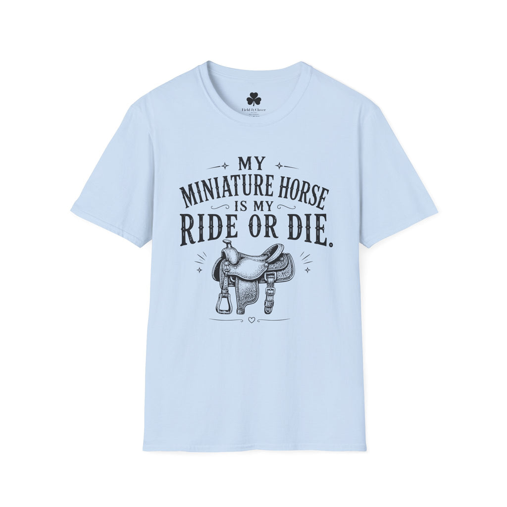 Miniature Horse 'Ride or Die' T-Shirt