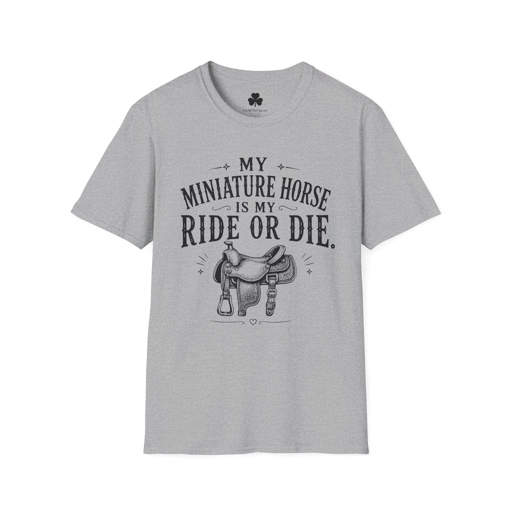 Miniature Horse 'Ride or Die' T-Shirt