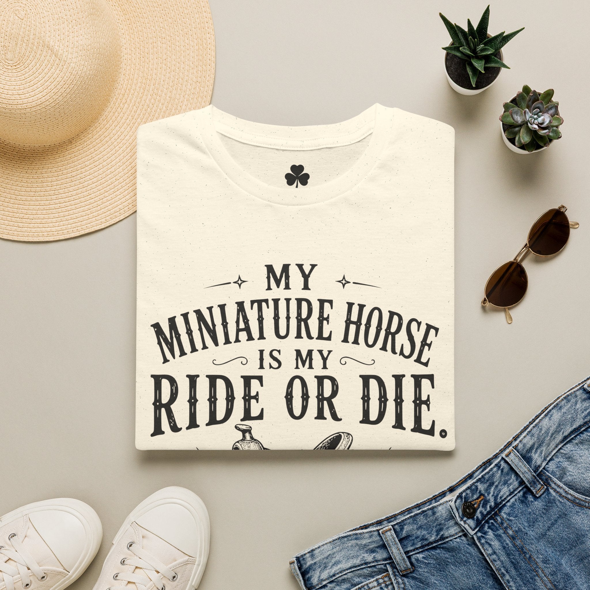 Miniature Horse 'Ride or Die' T-Shirt