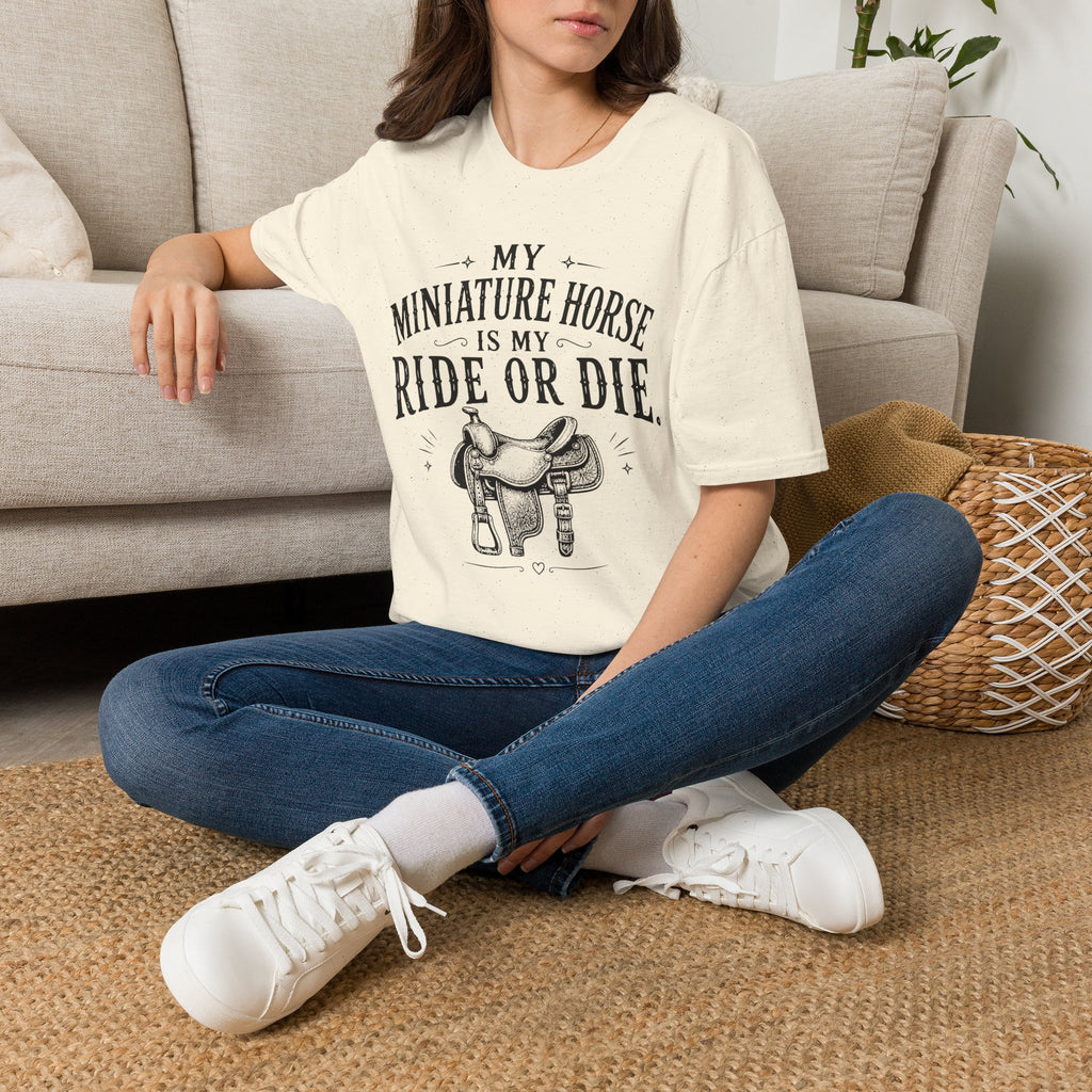 Miniature Horse 'Ride or Die' T-Shirt