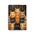 Autumn Cats Notebook | Spiral Ruled Journal